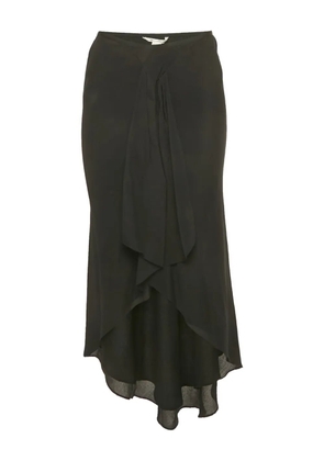 Diane Von Furstenberg Vintage ruffled asymmetric skirt - Black