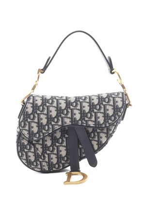 Christian Dior Pre-Owned 10s jacquard shoulder bag - Blue