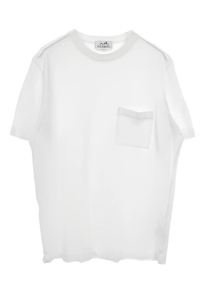 Hermès Pre-Owned 1990s patch-pocket T-shirt - White