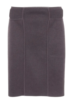 Hermès Pre-Owned 10s seam-detail skirt - Grey