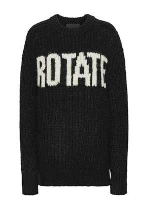 ROTATE BIRGER CHRISTENSEN logo-detail sweater - Black