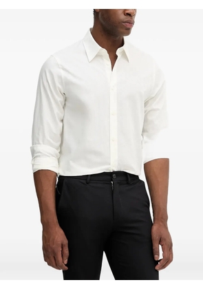 Armani Exchange buttoned pattern shirt - White