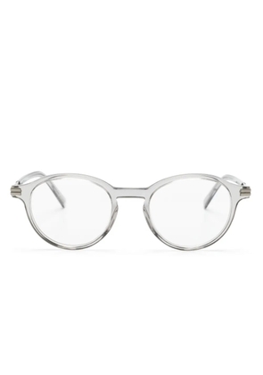 Zegna transparent round-frame glasses - Grey