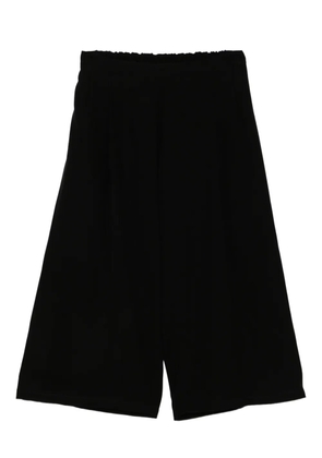 Yohji Yamamoto double satin croped pants - Black