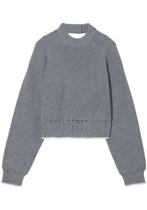 Proenza Schouler White Label Cashfeel cut-out detail jumper - Grey