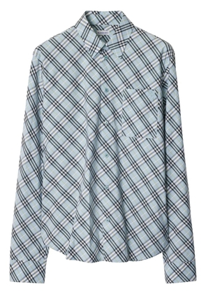 Burberry check-pattern shirt - Blue