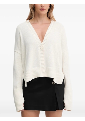 Armani Exchange V-neck button cardigan - White