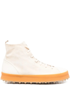 Shoto lace-up high-top boots - Neutrals