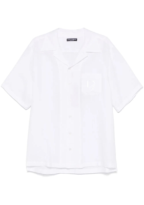 Dolce & Gabbana logo-embroidered shirt - White