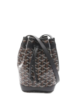 Goyard Pre-Owned Flo coated-canvas bucket bag - Brown