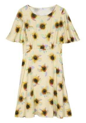 PS Paul Smith Ibiza Sunflair-print minidress - Yellow
