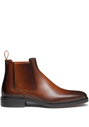 Santoni Easy leather ankle boots - Brown