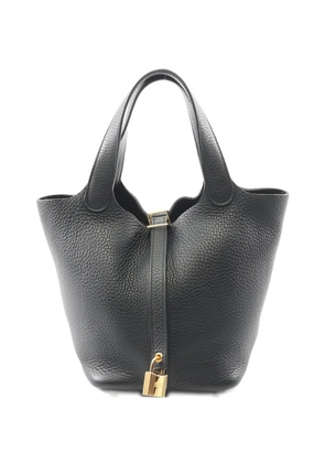 Hermès Pre-Owned 2022 18 Picotin Lock leather tote bag - Black