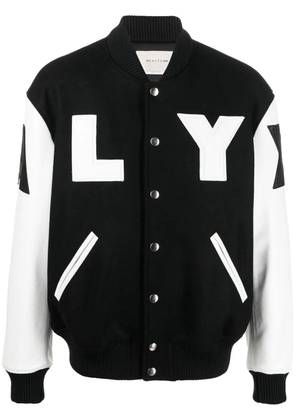 1017 ALYX 9SM logo-print varsity jacket - Black
