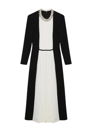 Simkhai embellished pleated midi day dress - White