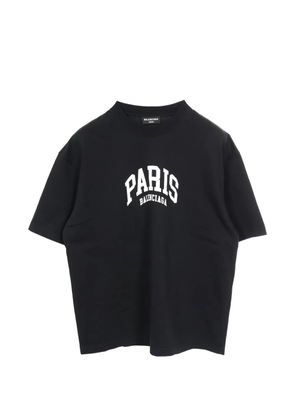 Balenciaga Pre-Owned Cities Paris crew-neck short-sleeve T-shirt - Black