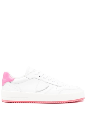 Philippe Model Paris Temple Veau leather sneakers - White