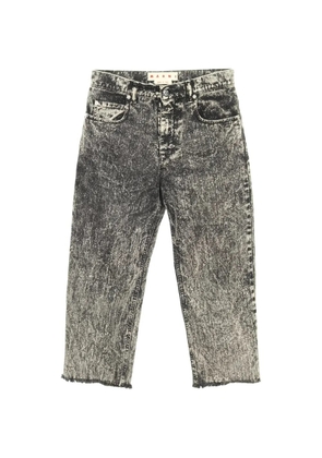Marni Pre-Owned 2010s denim damage processing pants - Grey