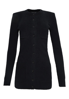 WARDROBE.NYC padded-shoulder button-up cardigan - Black