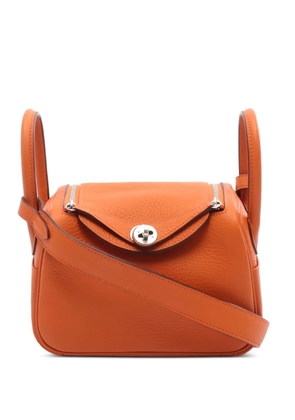 Hermès Pre-Owned 2023 20 mini Lindy leather tote bag - Orange