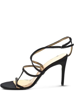 Dolce & Gabbana Pre-Owned strappy satin sandals - Black