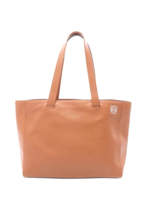 Loewe Pre-Owned 2010 east west leather shopper tote bag - Brown