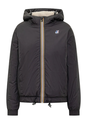 K-Way Albine zip hooded jacket - Black