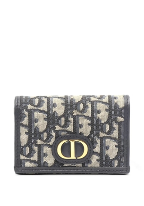 Christian Dior Pre-Owned 2010s 30 Montaigne Glycine Oblique logo wallet - Neutrals