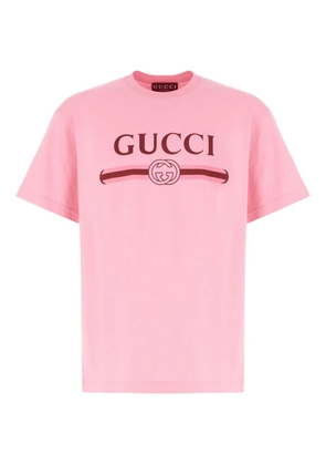 Gucci logo-print T-shirt - Pink