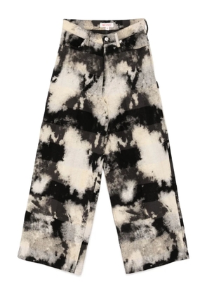 MASU bleached painter pants - Black