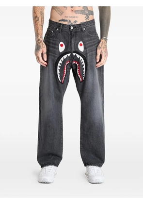 A BATHING APE® Shark loose-fit trousers - Grey