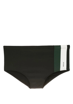 Osklen stripe-detail swimming trunks - Black