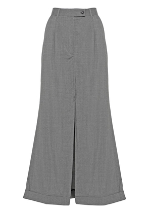 Viktor & Rolf high-waisted maxi skirt - Grey