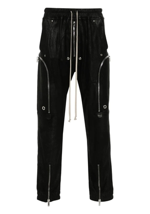Rick Owens Bauhaus leather cargo trousers - Black