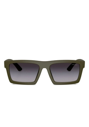 Prada Linea Rossa rectangle-frame sunglasses - Green