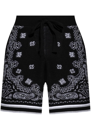 AMIRI Bandana cotton shorts - Black