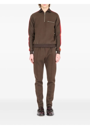 Maison Margiela zippered high-neck sweatshirt - Brown