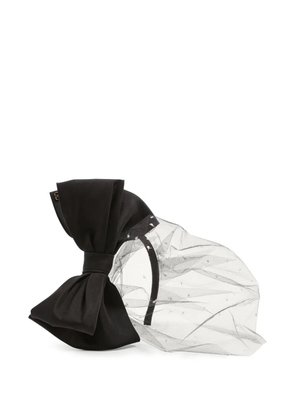 Valentino Garavani VLogo Signature veil headband - Black