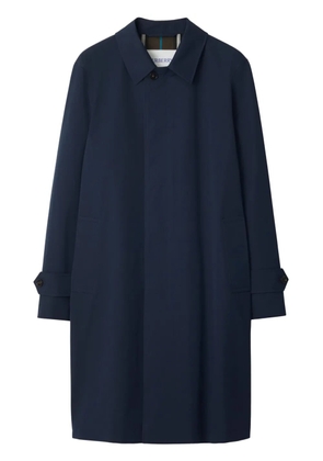 Burberry water-resistant cotton car coat - Blue