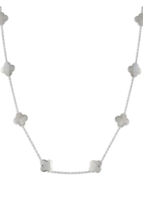 Van Cleef & Arpels Pre-Owned 18K white gold Pure Alhambra necklace - Silver
