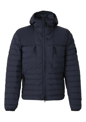 Stone Island logo-patch quilted jacket - Blue