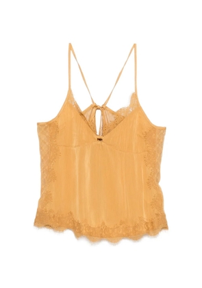 R13 lace trimmed camisole - Yellow