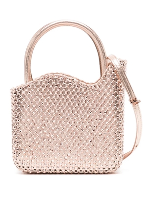 Le Silla mini Gilda rhinestone-embellished bag - Pink