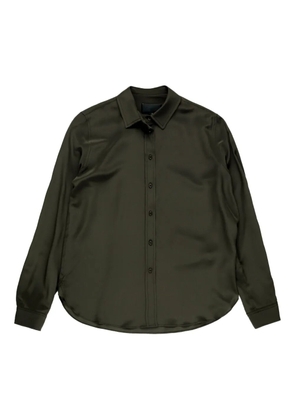 Nili Lotan Gaia satin button-up shirt - Green