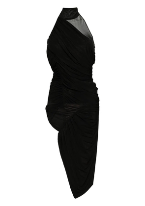 Magda Butrym asymmetric halter dress - Black