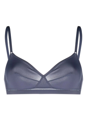 ERES wireless triangle-cup bra - Blue