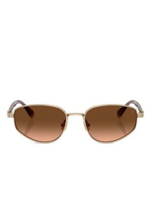 Brunello Cucinelli oval-frame sunglasses - Gold