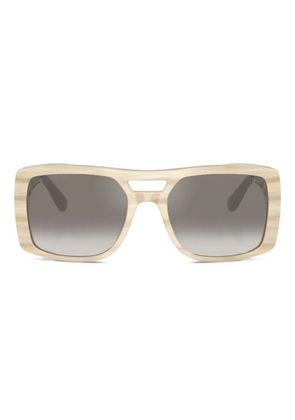 Brunello Cucinelli square-frame sunglasses - Neutrals