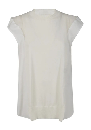 sacai cotton top - White