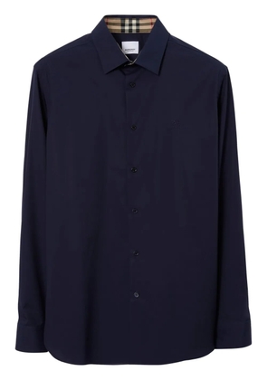 Burberry Equestrian Knight long-sleeve shirt - Blue